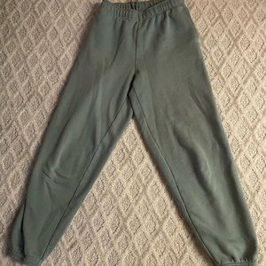 Aritzia Sweatpants Turquoise Green